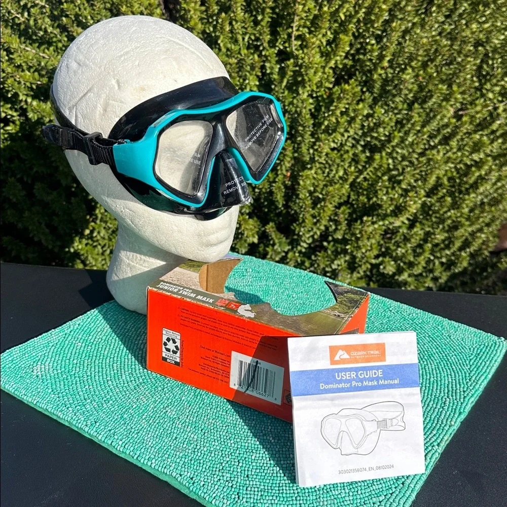 Ozark Trail Jr. Dominator ProYouth Mask teal/black-brand new-originally packaged
